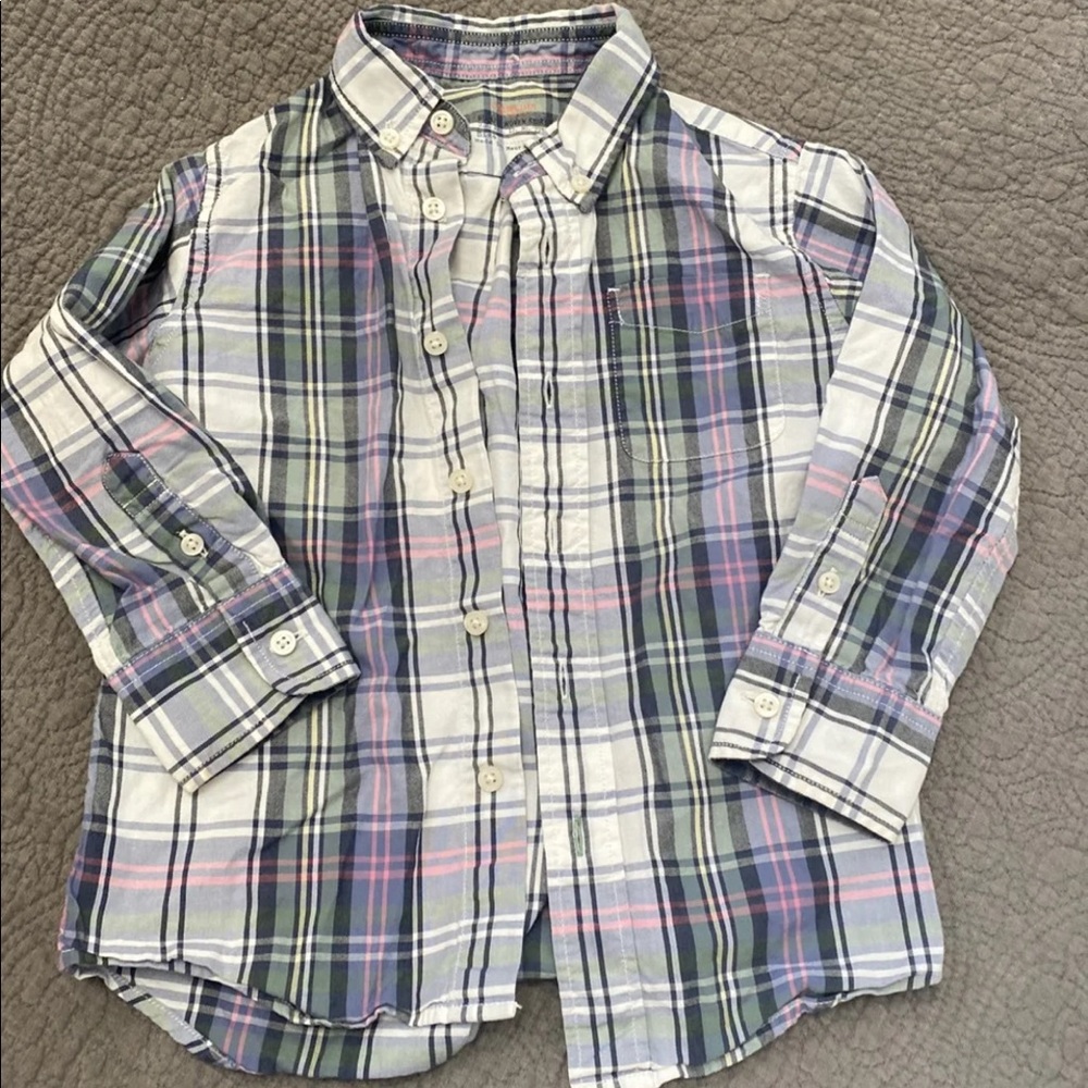 Crewcuts J Crew 3T Plaid Shirt
